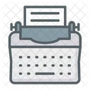 Typewriter Office Technology Icon