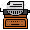 Typewriter Stenographer Electronic Appliances Icon