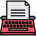 Typewriter Paper Text Icon