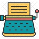 Typewriter Antique Characters Icon
