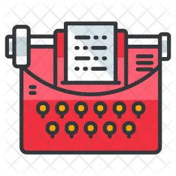 Typewriter  Icon