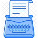 Typewriter Writer Test Icon