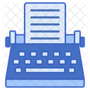Typewriter Typing Machine Keyboard Icon