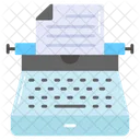 Typewriter Court Law Icon