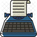 Typewriter Typing Keyboard Icon