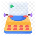 Typewriter  Icon