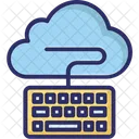 Cloud Computing Cloud Data Keyboard Icon