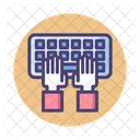 Typing Keyboard Hands Icon