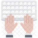 Typing hand  Icon