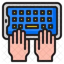 Typing In Smartphone  Icon