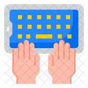 Typing In Smartphone Type Keyboard Icon