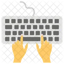 Typist Typing Keyboard Icon