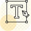 Typography Minimal Outline Icon