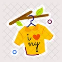Love Ny Hanging Shirt Tee Shirt Icon