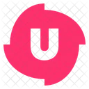 U Alphabet Letter Icon