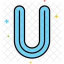U U Letter Alphabet Icon