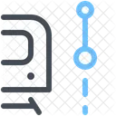 U Bahn Haltestelle Segmentpfad Navigation Symbol