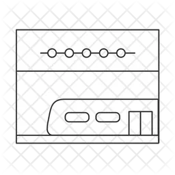 Unterirdischer Transport  Symbol