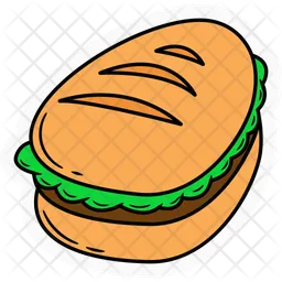 U-Boot-Sandwiches Aufkleber  Symbol