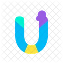 U Alphabet Letter Icon