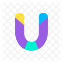 U Alphabet Letter Icon