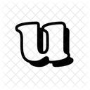 U Alphabet Letter Icon