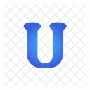 U Alphabet Letter Icon