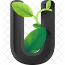 U Alphabet Letter Icon