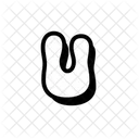 U Alphabet Letter Icon