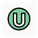 U Alphabet Letter Icon