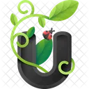 U Alphabet Letter Icon