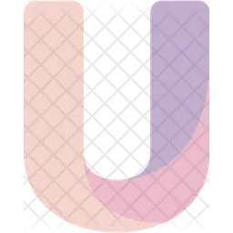 U Letter  Icon