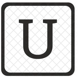 U Letter  Icon