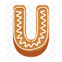 U Letter Cookies Cookies Biscuit Icon