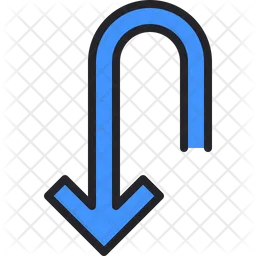 U Turn Arrow  Icon