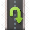 U Turn Arrow Direction Icon