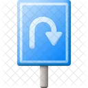 U Turn Arrow Direction Icon