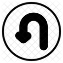 U Turn Arrow Direction Icon