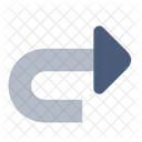 U Turn Right Icon