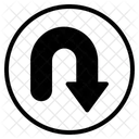 U Turn Sign Sign Road Sign Icon