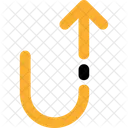 U Turn Up Symbol