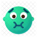 Ubelkeit Emoji Gesicht Symbol