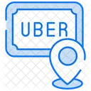 Uber Taxi Social Media Logo Icon