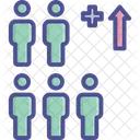 Geburt Wachstum Masse Symbol