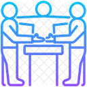 Ubereinkunft Losung Dialog Symbol