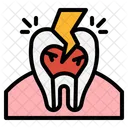 Uberempfindlichkeit Zahn Schmerzen Symbol