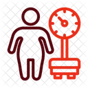 Ubergewicht Gewicht Fett Symbol