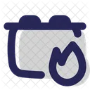 Uberhitzung Batterie Energie Symbol