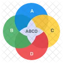 Überlappendes Diagramm  Symbol