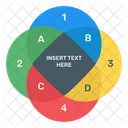 Überlappendes Diagramm  Symbol